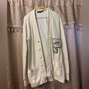 Polo Ralph Lauren Men’s Varsity Cardigan with Patch- Medium